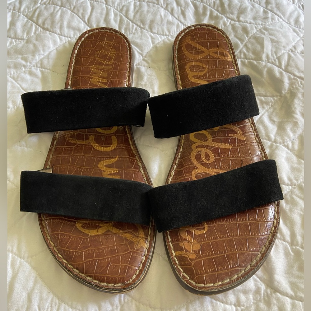 Sam Edelman Black and Brown Sandals